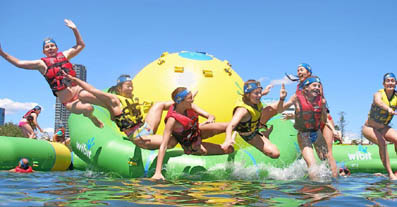 Ambitious locations look to low-cost inflatable aquatic playgrounds