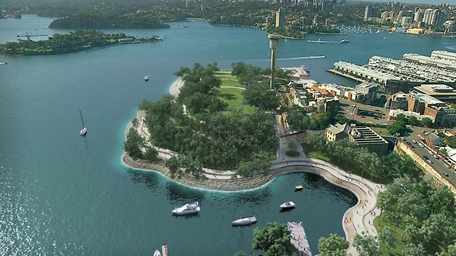 Unveiling for new foreshore park at Barangaroo on Sydney Harbour