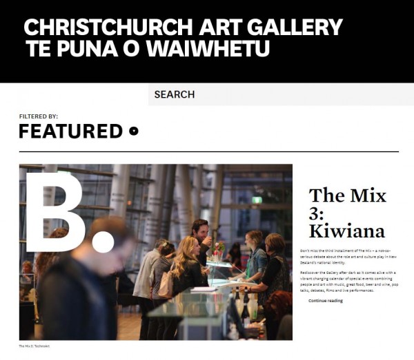 Christchurch Art Gallery website scoops major museums award