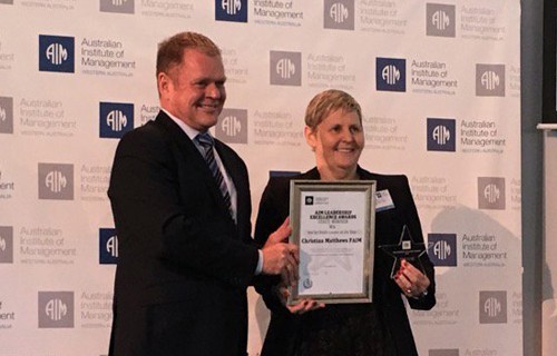 WACA Chief Executive Christina Matthews named Western Australia’s not for profit Leader of the Year