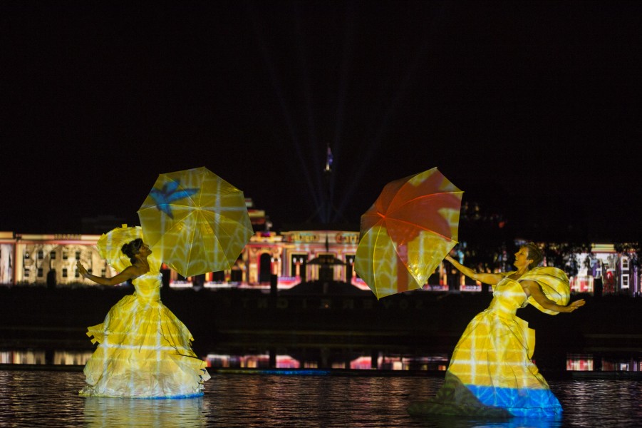 Enlighten Festival lights up landmark Canberra buildings
