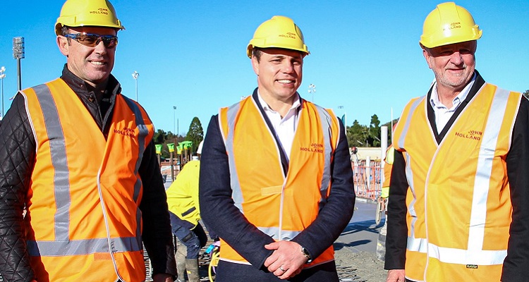 Construction work underway at new Sydney Football Stadium