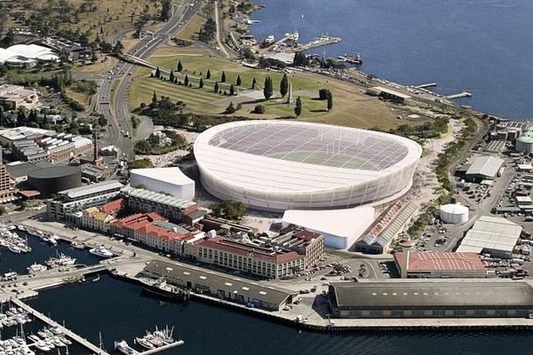 AFL makes $360 million commitment for Tasmanian team funding contingent on new Hobart stadium