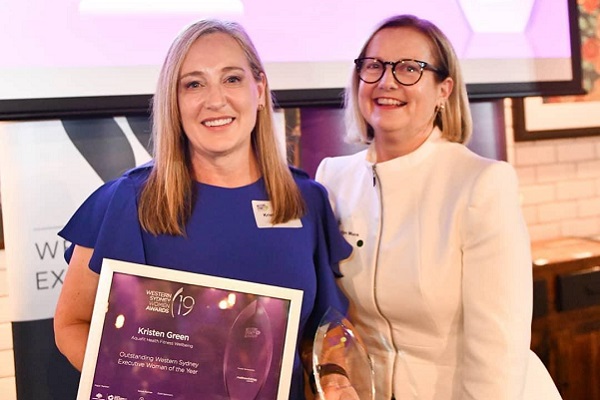 Aquafit Manager Kristen Green receives Outstanding Western Sydney Executive Women of the Year Award