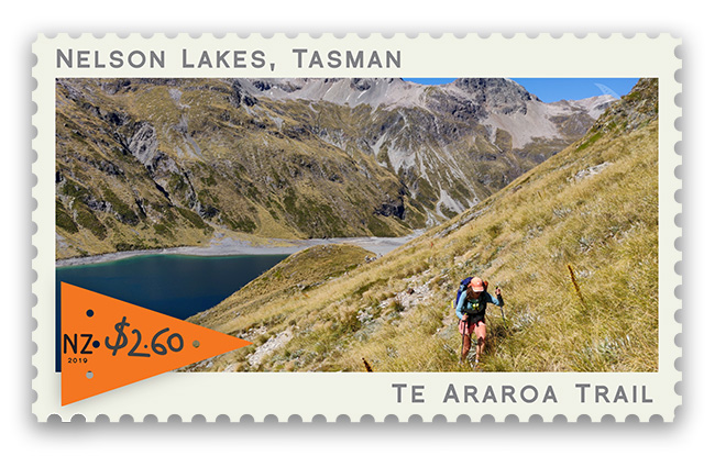 Te Araroa trail celebrated in New Zealand postage stamp series