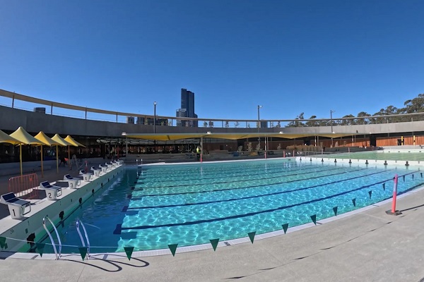 Pools fill up at new Parramatta Aquatic Centre