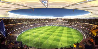 Building begins at new Perth Stadium