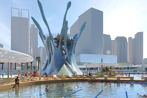 Floating pool proposed for Swan River at Perth’s Elizabeth Quay