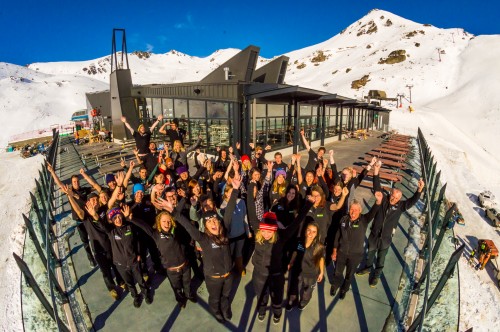 Bluebird opening at The Remarkables celebrates great snow and new base building
