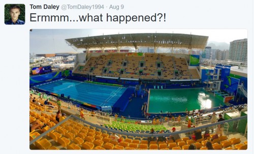 So why did Rio’s Olympic diving and water polo pools turn green?