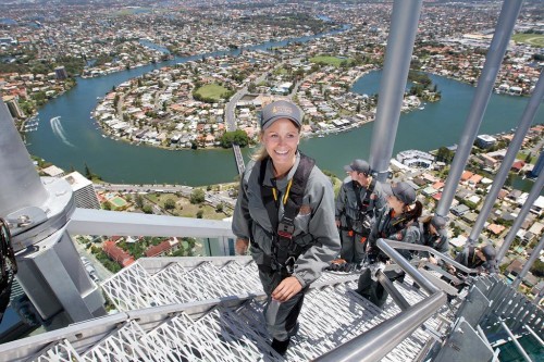 Guests reach the heights at SkyPoint Climb opening