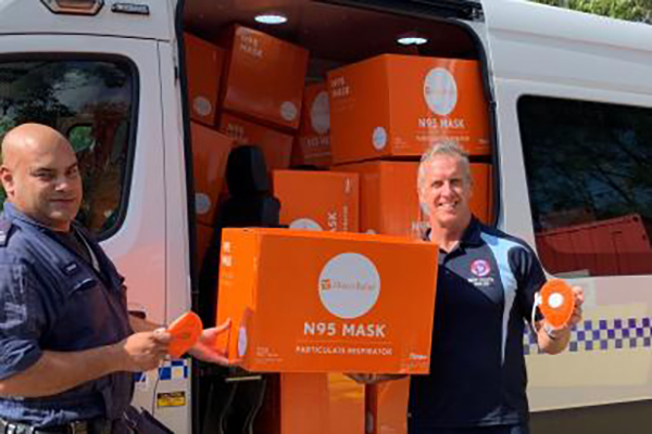 Surf Life Saving NSW donates protective equipment to frontline police
