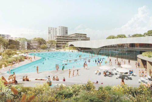 Winning Green Square Aquatic Centre design brings a beach to central Sydney