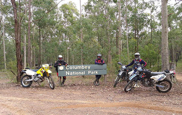 National Parks and Wildlife Service use trail bike patrols to ensure park safety