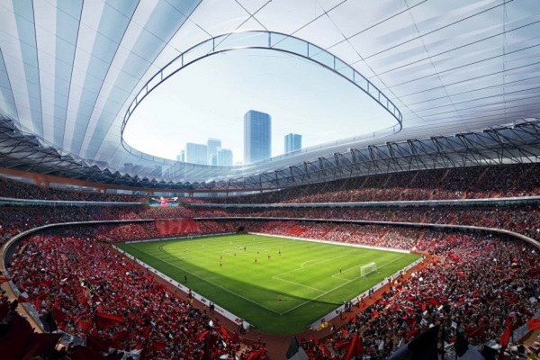 Plans unveiled for new football stadium in China’s ancient capital