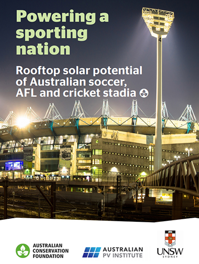 Research shows role of sports stadia solar rooftops in mitigating impacts of climate change