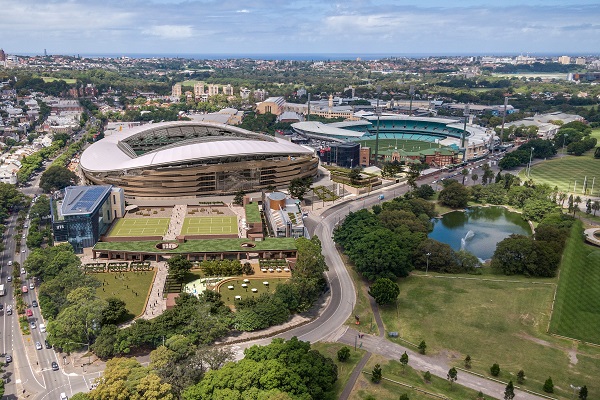 Renovación del estadio de fútbol de Sydney para eliminar el estacionamiento del césped de Moore Park Renovación del estadio de fútbol de Sydney para eliminar el estacionamiento del césped de Moore Park