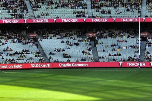 AFL to deliver live player data through stadium signage