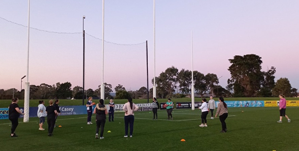 Melbourne Football Club and City of Casey deliver women’s football and fitness program