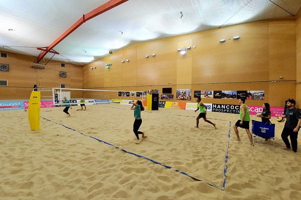 AIS reveals new indoor beach volleyball courts at Canberra base
