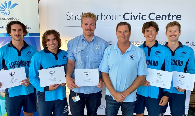 Shellharbour City Council lifeguards recognised by APOLA