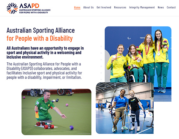 New website launched for Australian Sporting Alliance for People with a Disability