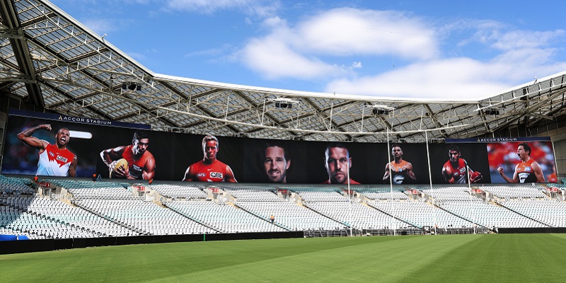New ‘Great Southern Screen’ unveiled at Sydney’s Accor Stadium