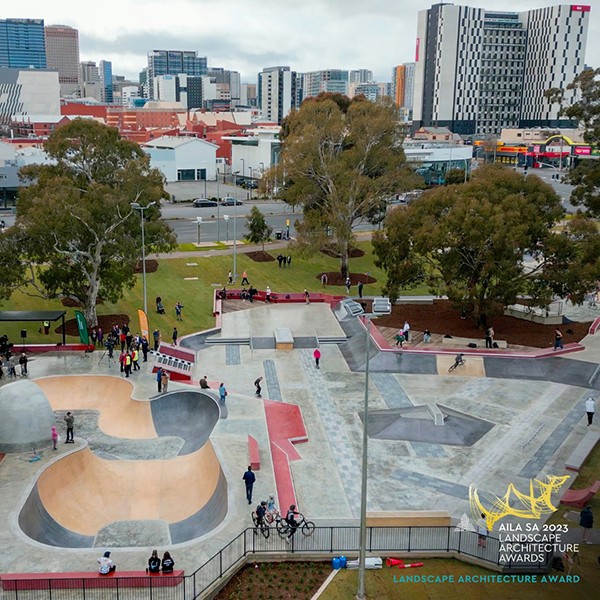 Convic designed and constructed Adelaide Skate Park secures top architecture prize