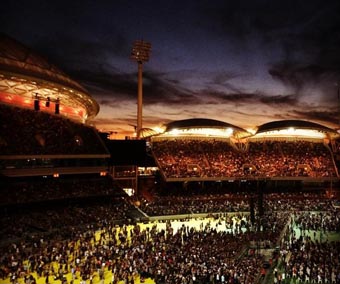 Adelaide Oval gets official opening as 53,000 watch The Rolling Stones