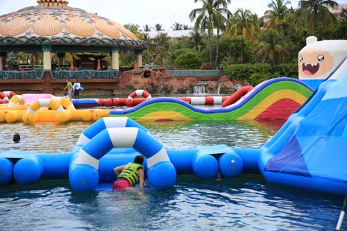 Aflex aquatic inflatable safety innovation introduced in the Bahamas