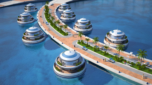 Semi-submerged resort plans for the Qatar coast