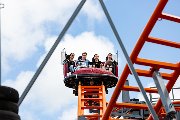 Construction of Aussie World’s first rollercoaster now complete