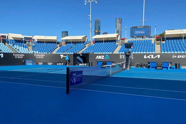 COVIDSafe measures in place across Melbourne Park precinct for Australian Open