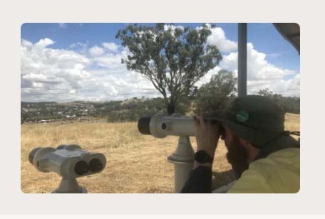 Binocular installation treats hikers and mountain bikers to views of Birramal Conservation Area