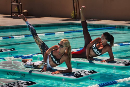 BOGA FitMat offers floating fitness options