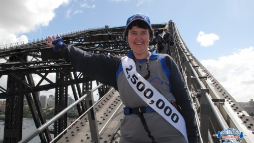 BridgeClimb celebrates 2.5 millionth climber scaling to the summit of Sydney’s icon