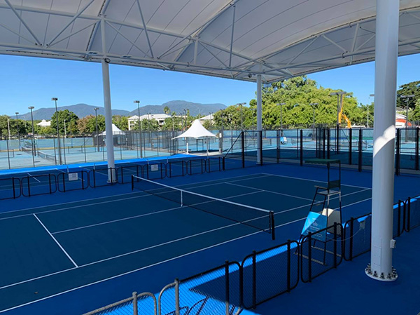 Cairns International Tennis Centre unveils $2.7 million centre court cover