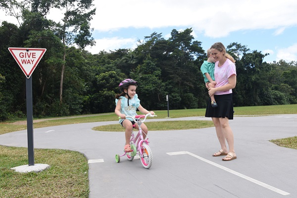 New Cairns bike track pedals road safety message