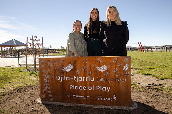 First Ballarat West Growth Area active open space Djila-tjarriu officially opens