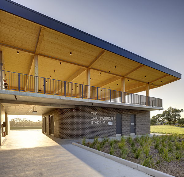 dwp architects spotlight design awards received for Western Sydney’s Eric Tweedale Stadium
