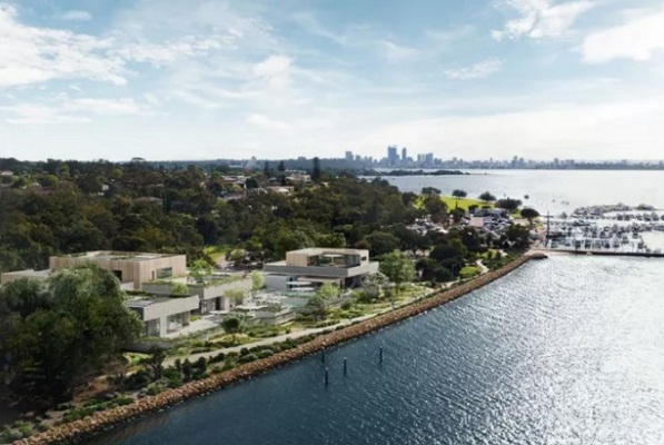 Hot springs wellness retreat planned for prime location on Perth’s Swan River