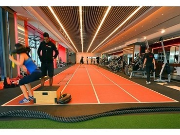 Durable rubber gym tiling ideal for multipurpose gym use