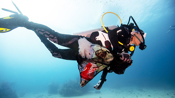 Diving against debris ahead of NSW plastic ban