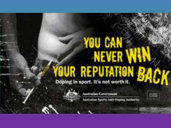 Hard-hitting message at the heart of new anti-doping awareness campaign