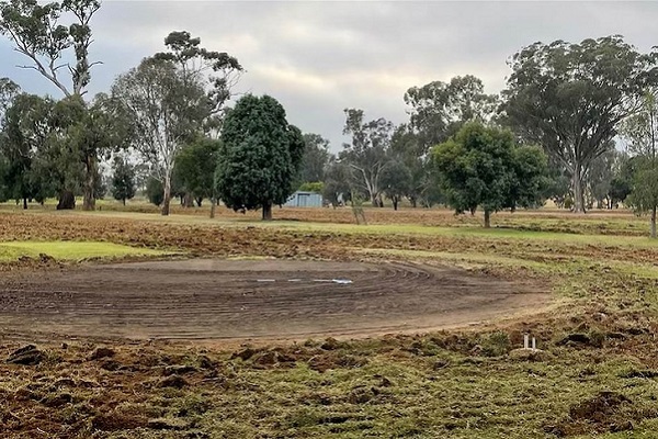 Man charged after using tractor to plough up western NSW golf course