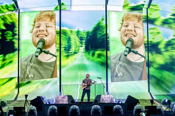 Ed Sheeran performs first large-scale outdoor concert at Hong Kong Disneyland Resort