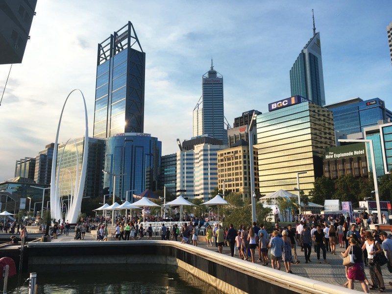 Public space at Perth’s Elizabeth Quay foreshore project gets official opening