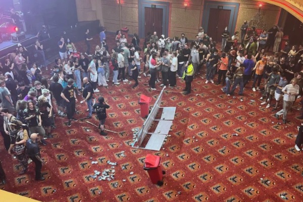 Floor collapses during concert at Sydney’s Enmore Theatre
