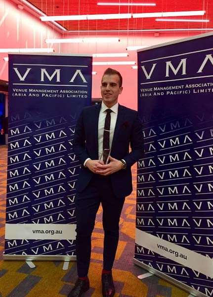 Marvel Stadium congratulates Eray Saban on VMA Young Achiever of the Year Award 