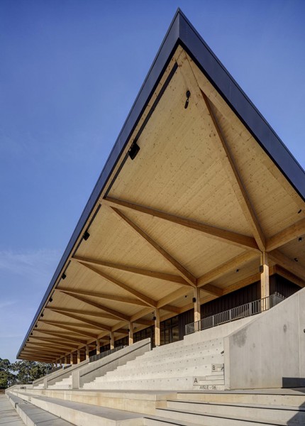 dwp designed Eric Tweedale Stadium secures Australian Timber Design Award 2021